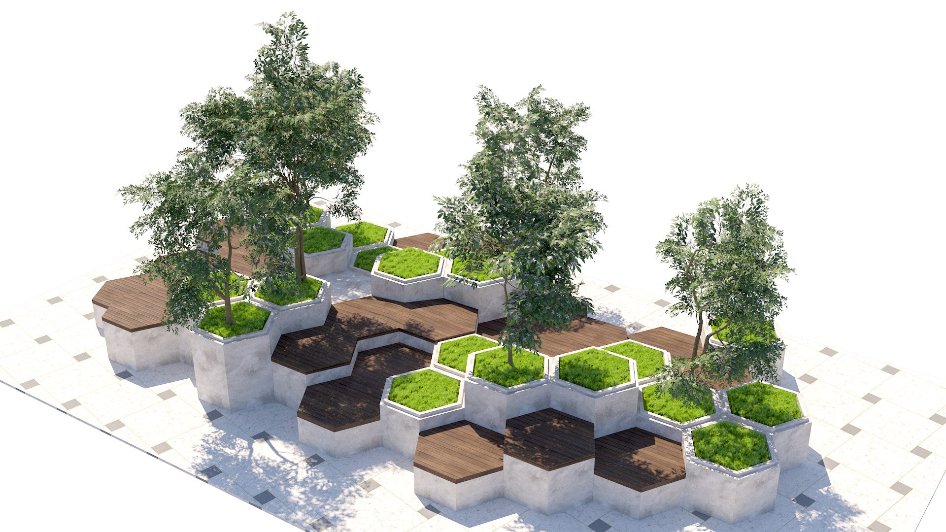 Modern Modular Hexagonal Urban Furniture 3D model https://p.turbosquid.com/ts-thumb/Qn/bKrStH/oP/render2/jpg/1775567461/1920x1080/fit_q87/48f1a08953a221d4515e7a7e5cba6a042acce537/render2.jpg