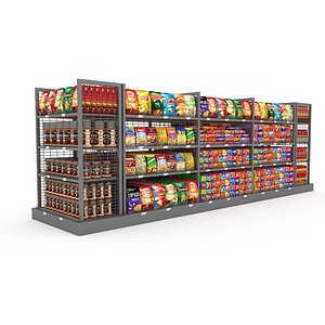 3D Market snack section