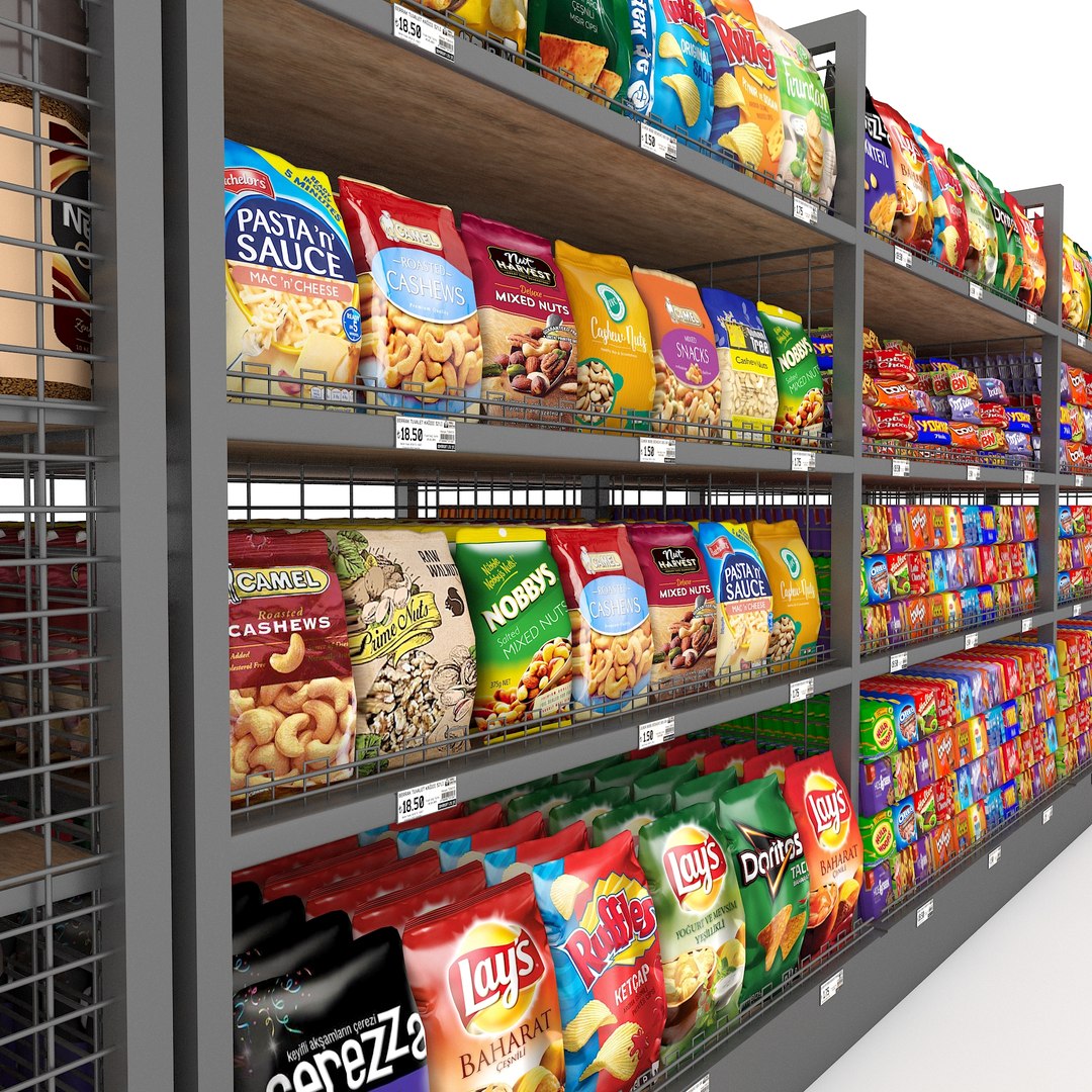 3D Market Snack Section - TurboSquid 1797228