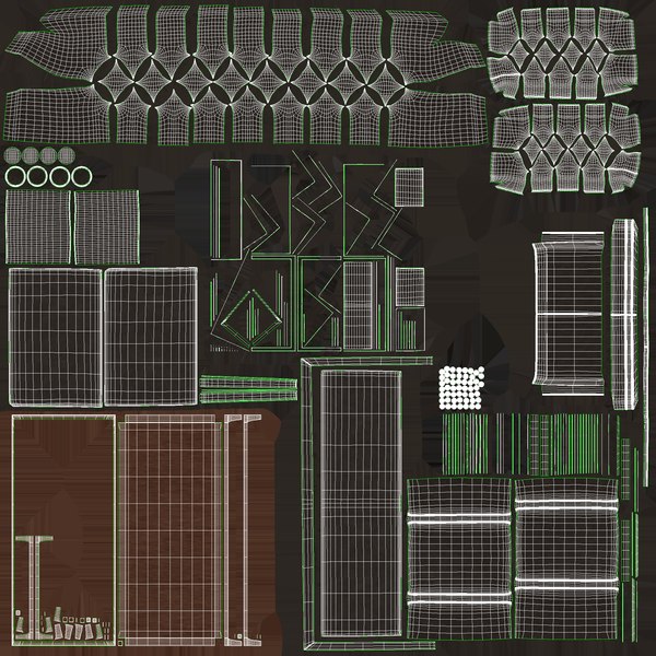 modelo 3d Ethan Allen Anderson Leather Sofa TurboSquid 1959424