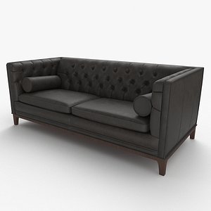 Ethan Allen Anderson Leather Sofa