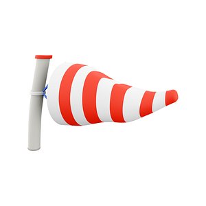 3D 3d  windsock icon