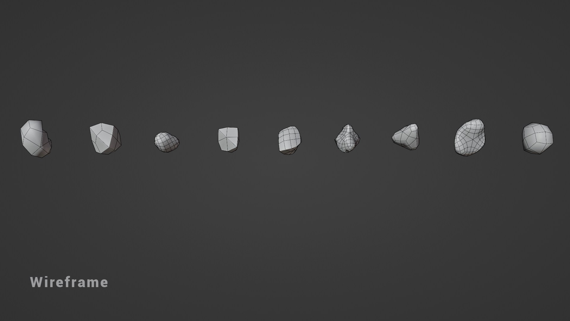 Free 3D Collection of decorative stones Unity Package model ...