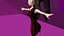 free low poly woman in dress 43