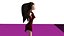 free low poly woman in dress 43