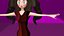 free low poly woman in dress 43