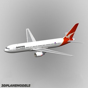b767-300 qantas 767-300 767 3d model