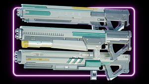Modern Sci-Fi Rifles Bundle 3