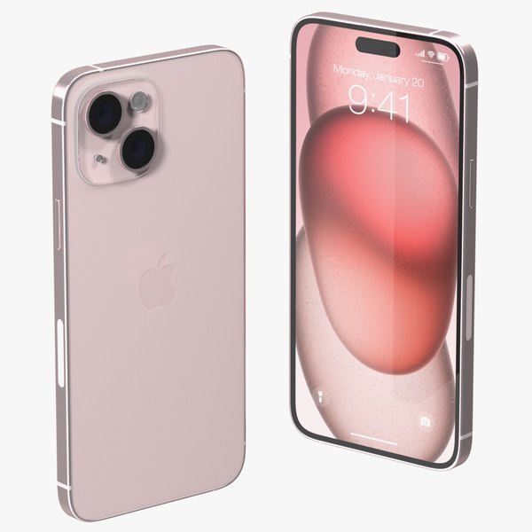 Apple IPhone 15 Plus Pink 3D model