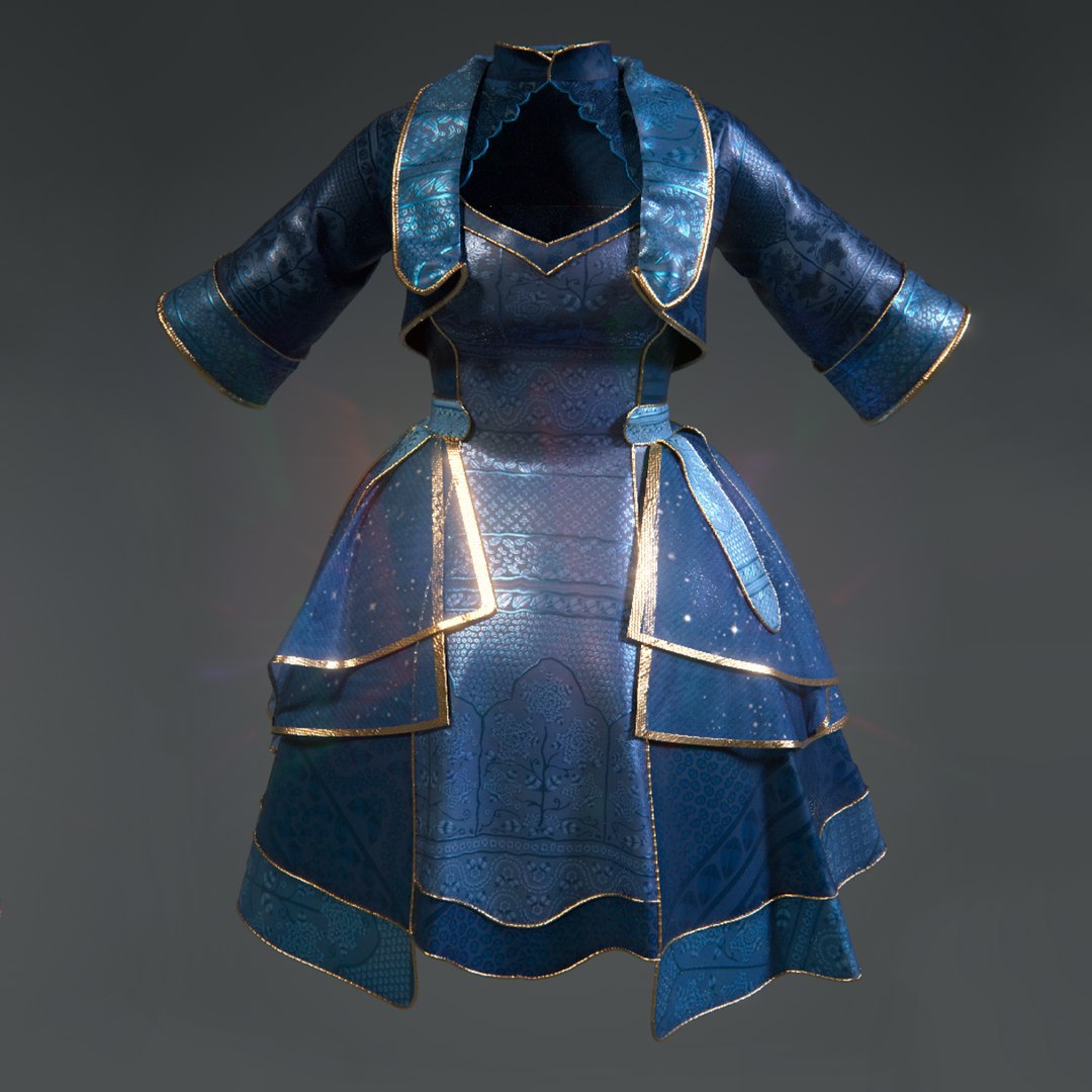 3D Fantasy Dress - TurboSquid 1848210