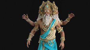 Indian God Brahma model