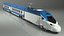 Blue High-Speed Passenger Train model