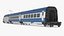Blue High-Speed Passenger Train model
