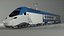 Blue High-Speed Passenger Train model