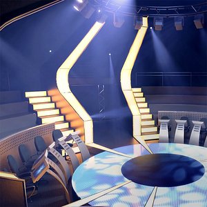 3D Who Wants To Be A Millionaire TV Studio Set 3D