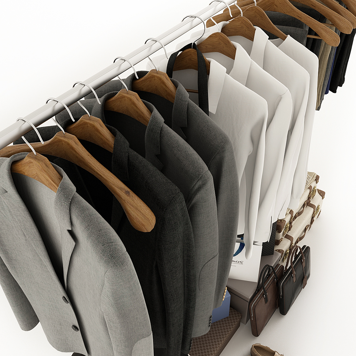 Clothing wardrobe 3D model - TurboSquid 1301431