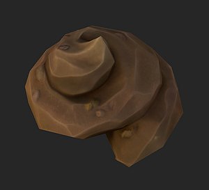 3d low-poly cartoon shit