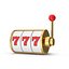 Maquina tragamonedas con bote de oro