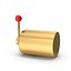 Maquina tragamonedas con bote de oro