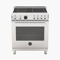 Bertazzoni 30 Inch 4 Induction Zones Electric Self Clean Oven PROF304INSXT