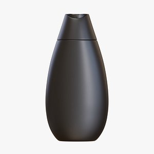 Black Cosmetic Bottle 06 3D