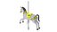 3D Carousel Horse Yellow model