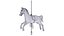 3D Carousel Horse Yellow model