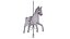 3D Carousel Horse Yellow model