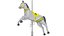 3D Carousel Horse Yellow model