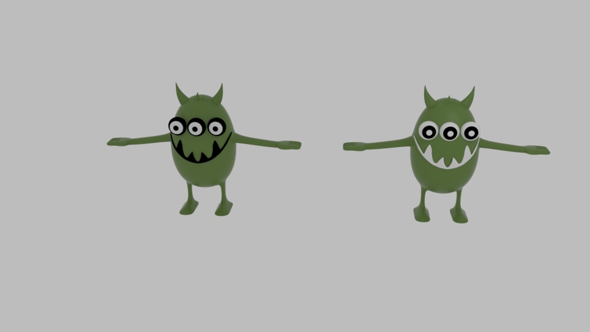 Germonster Germ Monster 3D Model - TurboSquid 1289763