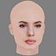 Camila Queiroz Head - No Hair - Low poly head for game