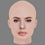 Camila Queiroz Head - No Hair - Low poly head for game