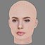 Camila Queiroz Head - No Hair - Low poly head for game