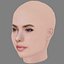 Camila Queiroz Head - No Hair - Low poly head for game