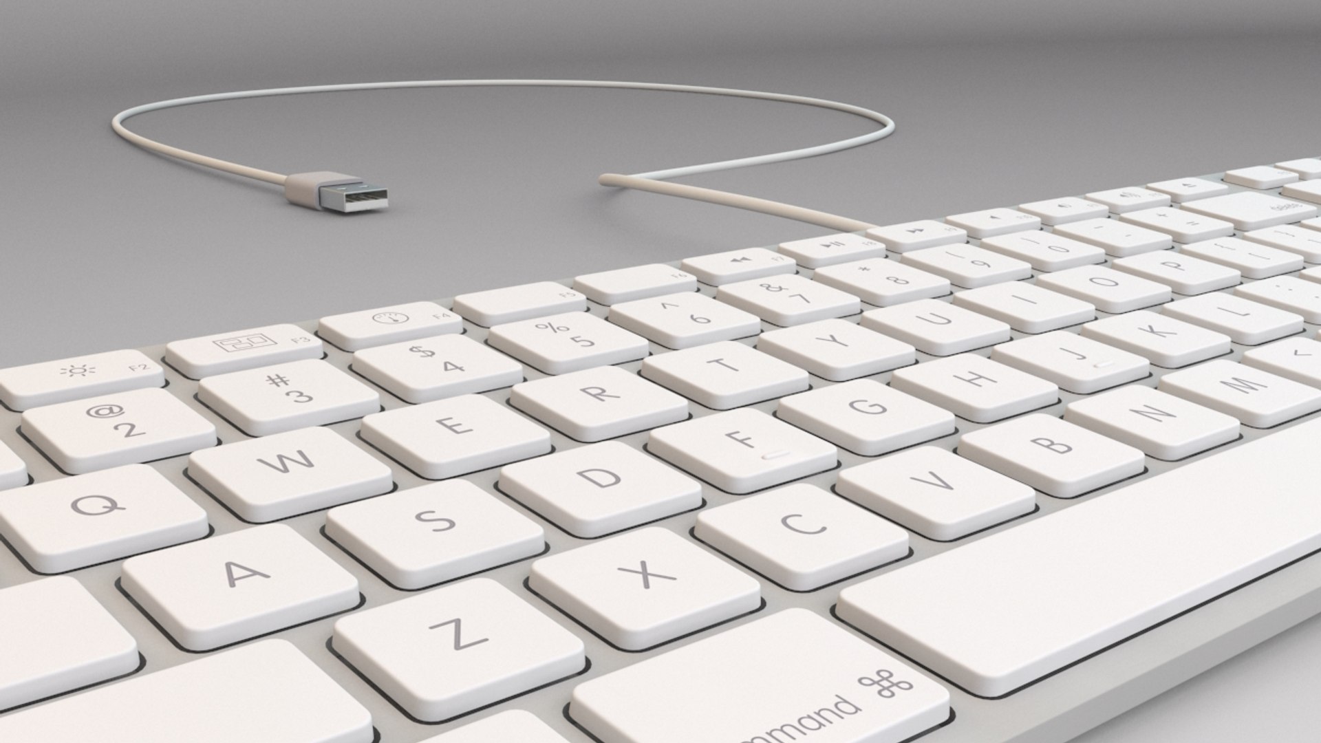 3d Apple Keyboard Model