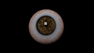 eye realistic human 3D model