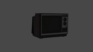 Realistic Old TV model