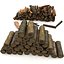 Cut Chop Wood Log Pile