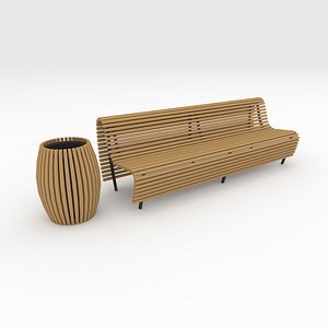 Bench Park 56 3D model