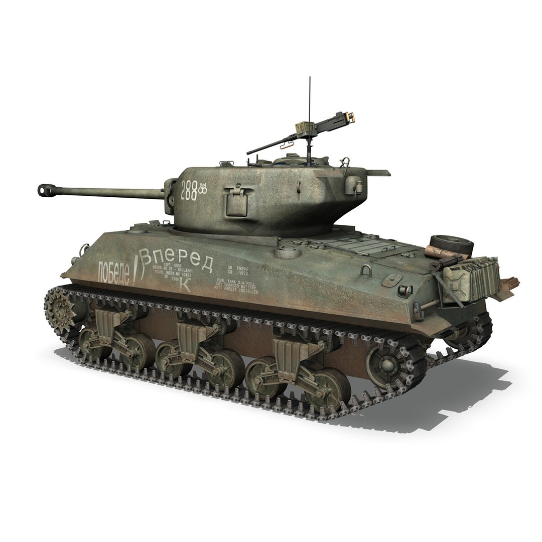 3d model m4a2 sherman 288