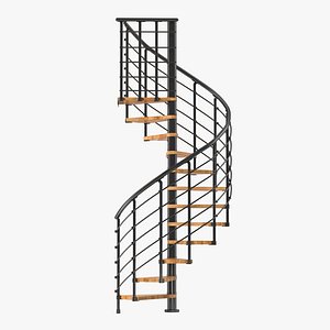 3d stairs 5 modeled model
