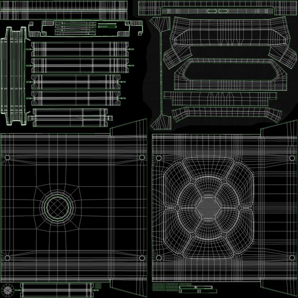 3d Sci-fi Server Room Model - Turbosquid 1521579