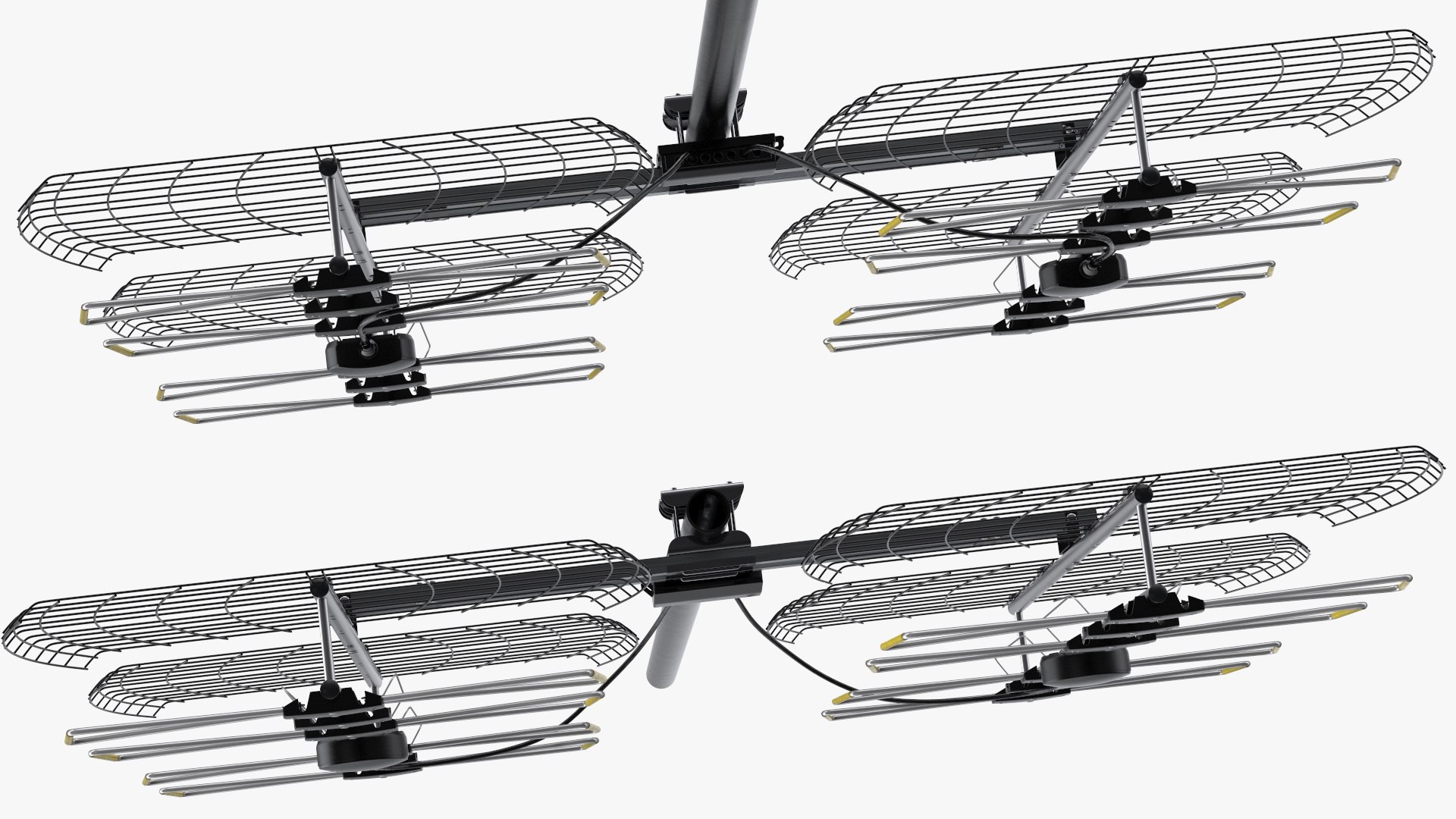 UHF Long Range Multi Directional Bowtie TV Antenna 3D model ...
