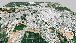 3D Cityscape Mulhouse France model