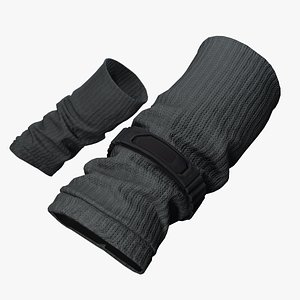 3D Fabric Arm Warmers with Strap  Game Ready Asset
