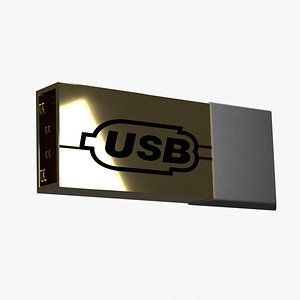 Flashdisk USB Low-poly