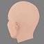 Demi Lovato Head - No Hair - Low poly head for game