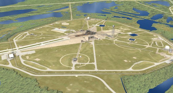 launch complex 39a shuttle 3d lwo