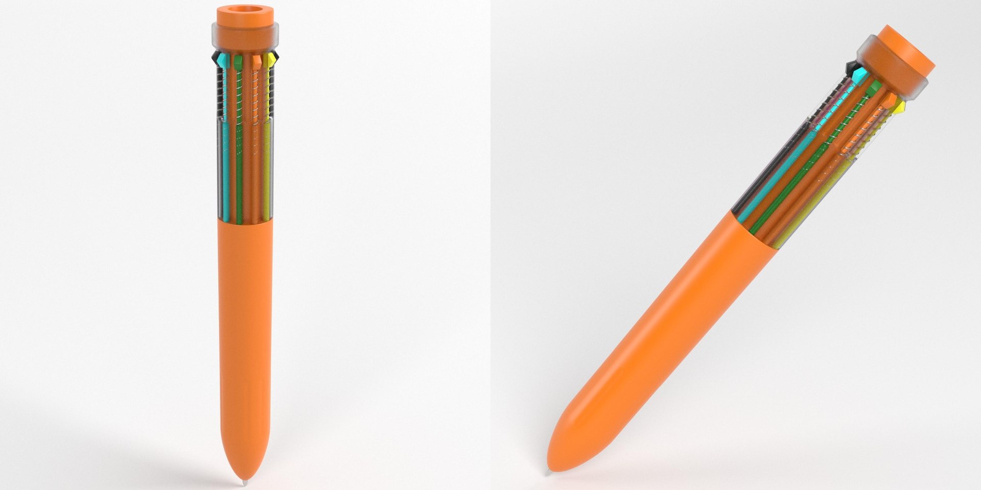 Multicolor Pen 3D Model - TurboSquid 2187053