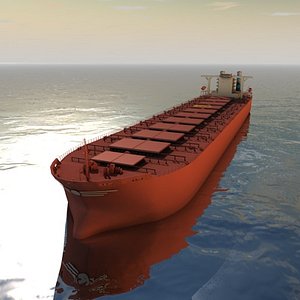 3d bulkcarrier ship